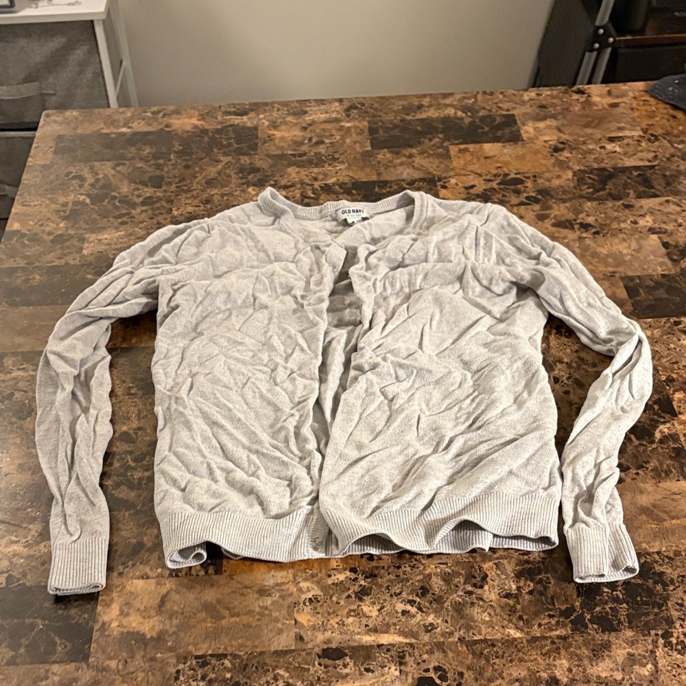 Old Navy Light Gray Cardigan
